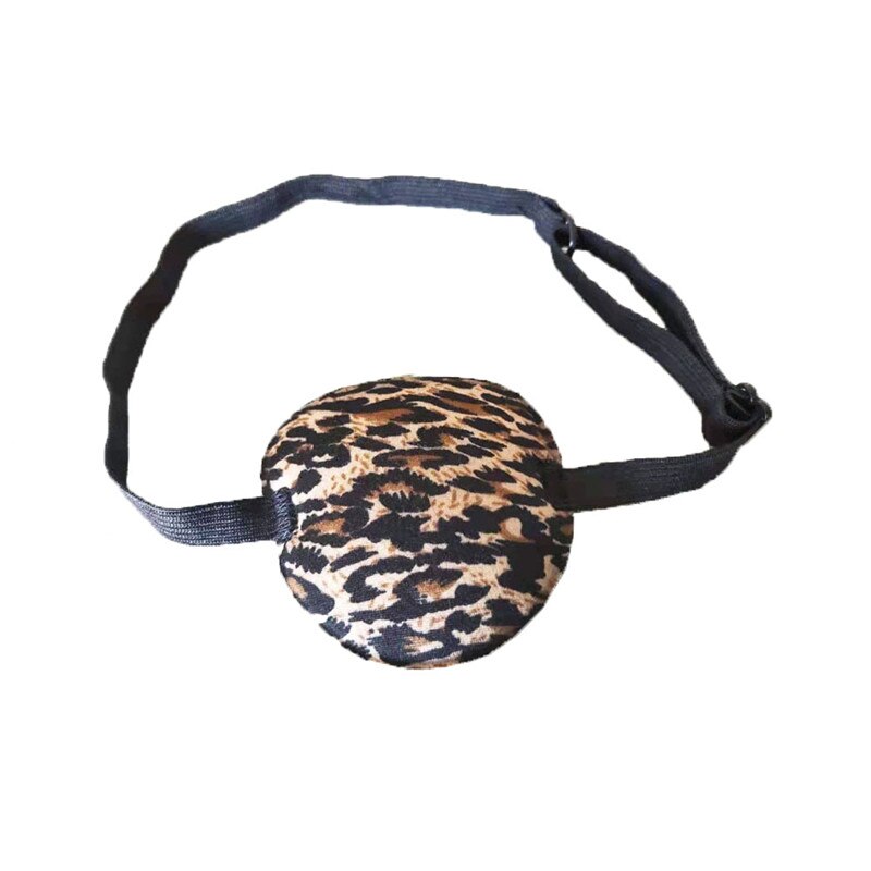 Uitstekend herstel gebruik concave ooglap bril schuimgroef wasbare oogkleppen verstelbare band 4 kleuren oogbeschermer: Luipaard