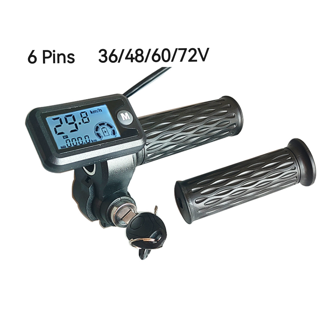 170cm Kabelgreep E-Bike Throttle Voor E-Bike Upgrade Huidige Weergave Hall Meting Snelheid Model Kilometerstand Display