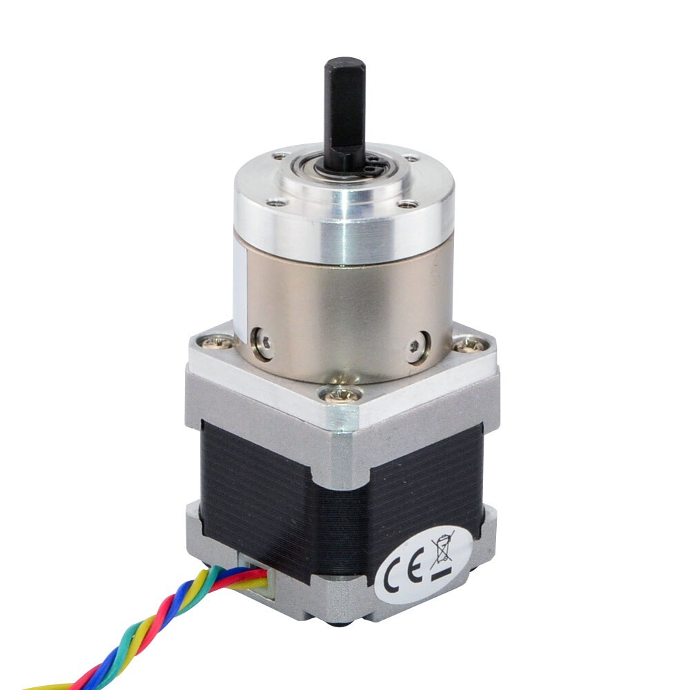 5:1 Planetaire Versnellingsbak Nema 14 Stappenmotor 0.8A Voor Diy Cnc Robot 3D Printer