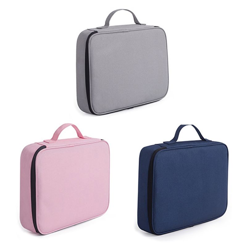 Bolsa de almacenamiento de documentos, estanca, gran capacidad, certificados, organizador de archivos para viaje a la oficina en casa