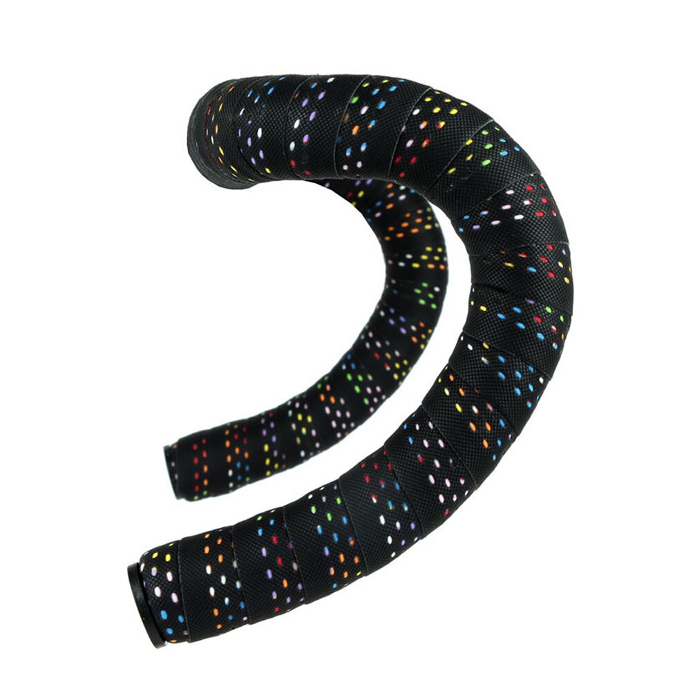 Road Fietsstuur Tape Pu Eva Wrap Geperforeerde Fietsstuur Tape 2150Mm Voor Fiets Accessoires: rainbow