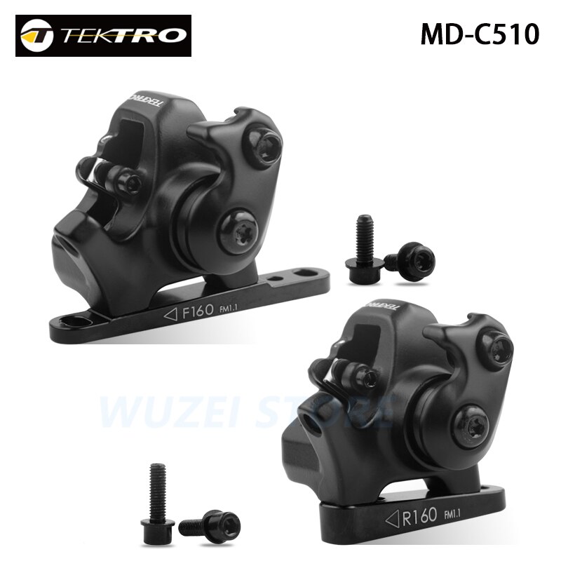 Tektro MD-C510 Racefiets Voor Achter Schijfrem Zwart Fiets Mechanische Remklauw Schijfremmen Fietsen Aluminium Accessoires