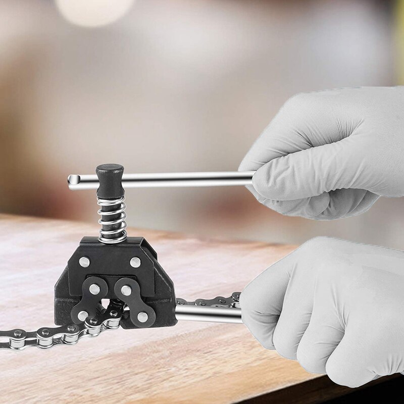 Roller Chain Breaker Detacher Cutter Tool 25 60 415H,428H, 520,530for Bicycle Motorcycle Go Kart ATV Chains Replacement