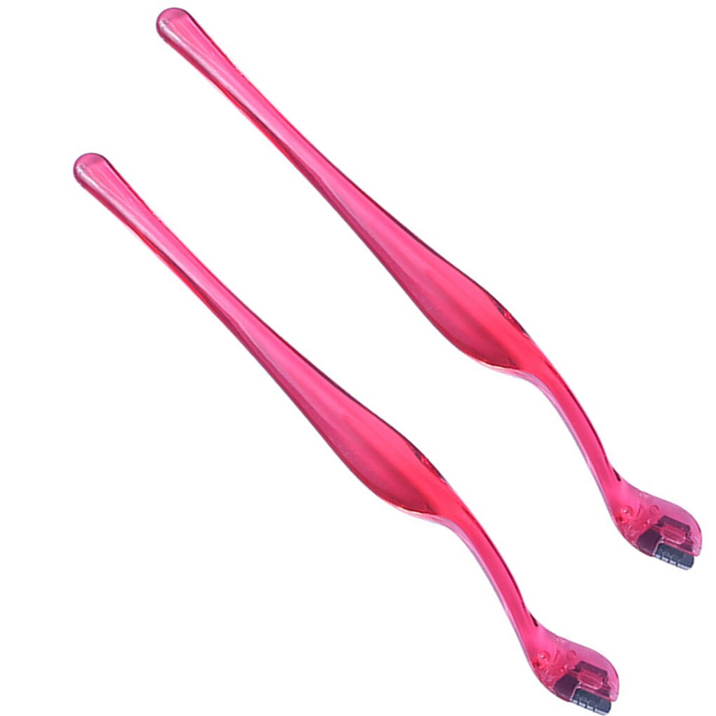 Eyebrow Razor Trimmer Shaper Shaver Facial Hair Remover Stainless Steel Color Random Plastic Long Handle