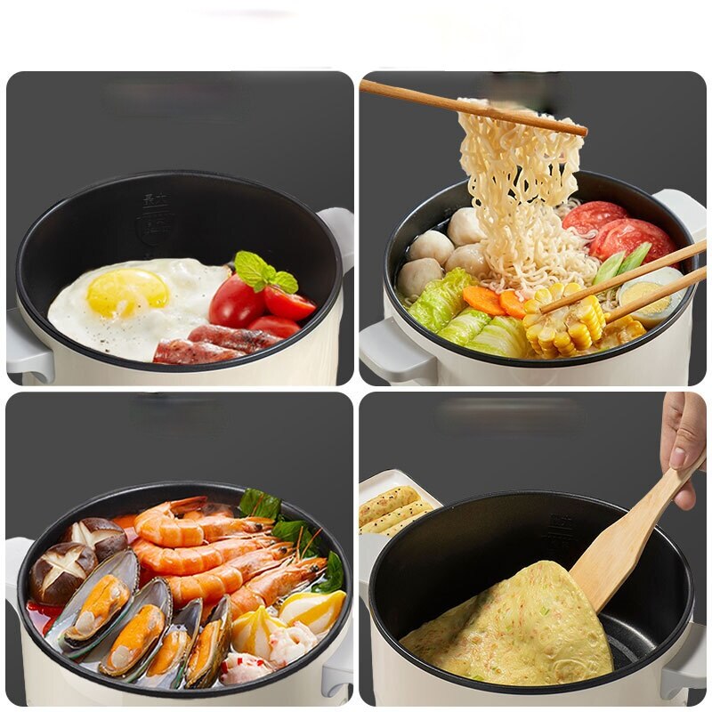 220V Mini Multifunction Electric Cooking Machine Available Pot Multi Electric Rice Cooker Non-stick pan Bear/DRG-C18H1