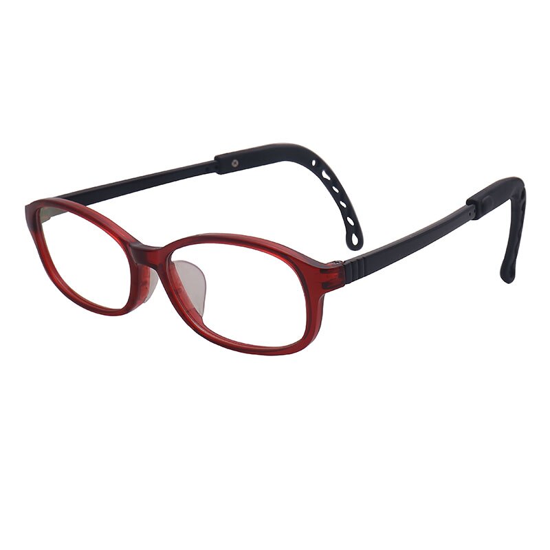Wholes Kids Optical Glasses Frames Boy Girl Myopia Prescription Eyewear Child Spectacle Frame Student Eyeglasses Frame: red black