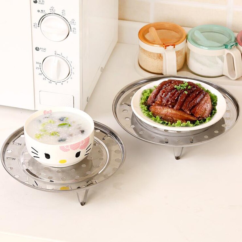 Stainless Steel Steamer Kitchen Gadgets Steam Bread Seafood Fish Vegetable Cooker Stand Drain Rack Cake Cooling Tray