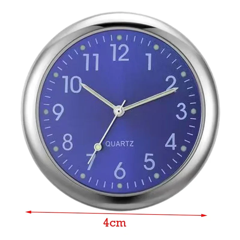 Mini Car Klok 40Mm Lichtgevende Lichtgevende Klok Auto Digitaal Elektronisch Horloge Quartz Klokken Auto Interieur Accessoires