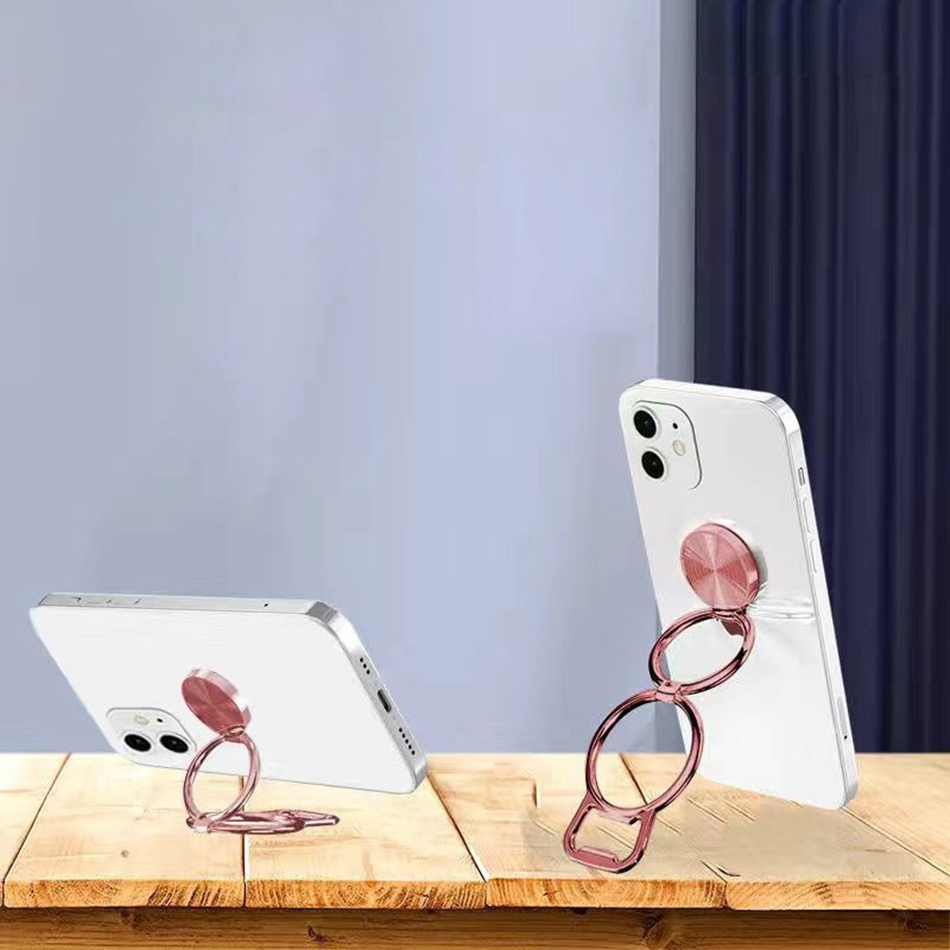 Soporte Universal para teléfono móvil, accesorio de aleación de Zinc, anillo plegable, ultrafino, magnético, para coche, tableta, PC, escritorio: C3