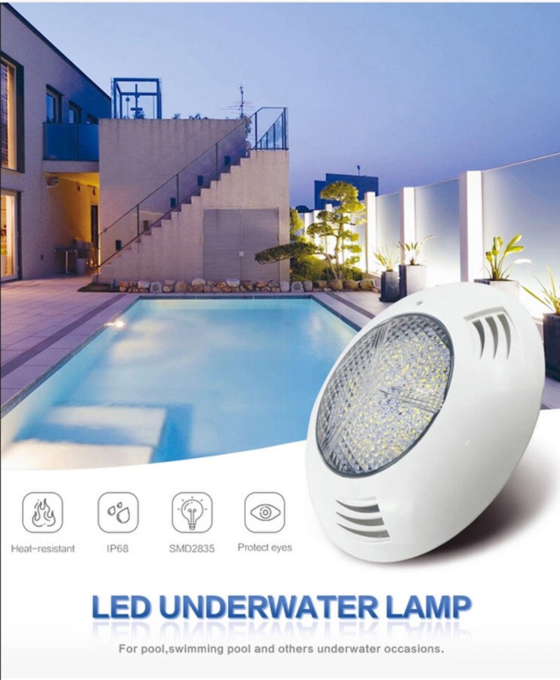 DC/AC12v /24v 12w RGB Underwater Light LED Swimming Pool Lamp