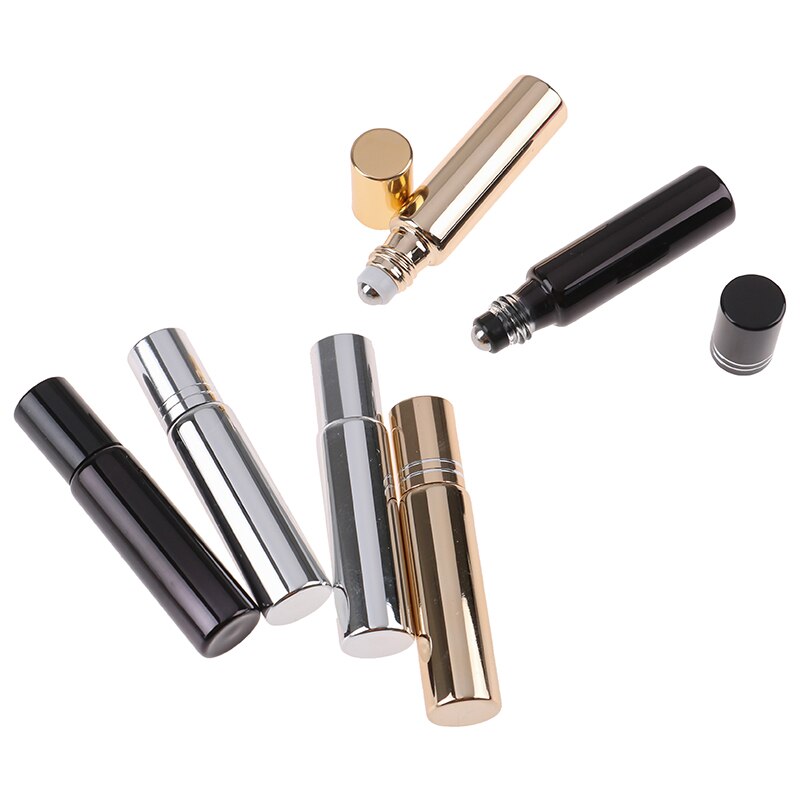 7 pièces/ensemble 10ml Mini rouleau de verre de parfum vide sur bouteille huile essentielle rouleau bouteilles Portable Mini bouteille