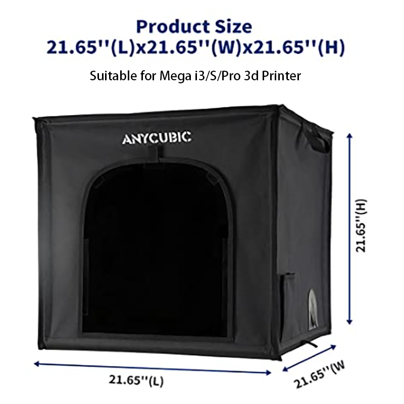 3d drucker teile Anycubic Gehäuse Für Mega Pro Mega S i3 Mega Einfache installation Größe 21.65 ''(L) x 21.65''(W) x21.65'' (H)