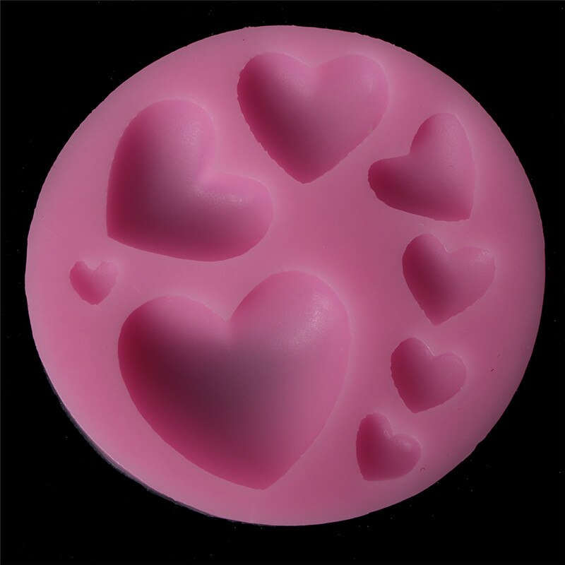 3D DIY Heart Fondant Cake Mold Silicone Cake Decorating Craft Sugar Chocolate Mould Baking Pastry Tools