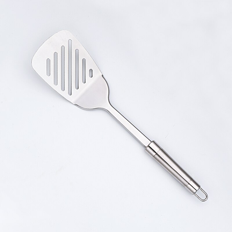 Cookware 6Pieces Set Stainless Steel Spatula Spoon Masher Skimmer Shovel Meat Fork Peeler Non Stick Tools Kitchen Utensils: spatula