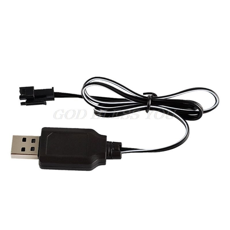 1 Pc Charging Cable Battery USB Charger Ni-Cd Ni-MH Batteries Pack SM-2P Plug Adapter 4.8V 250mA Output Toys Car