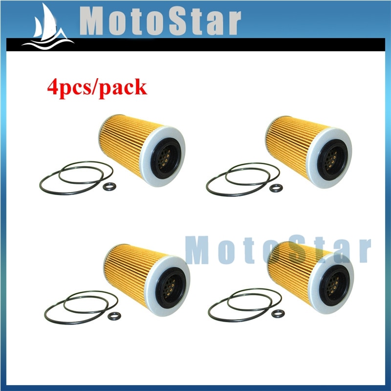 Filtro de aceite para Sea Doo GTS Se GTX Wake RXP RXT X 130 155 185 215 255 260: 4pcs