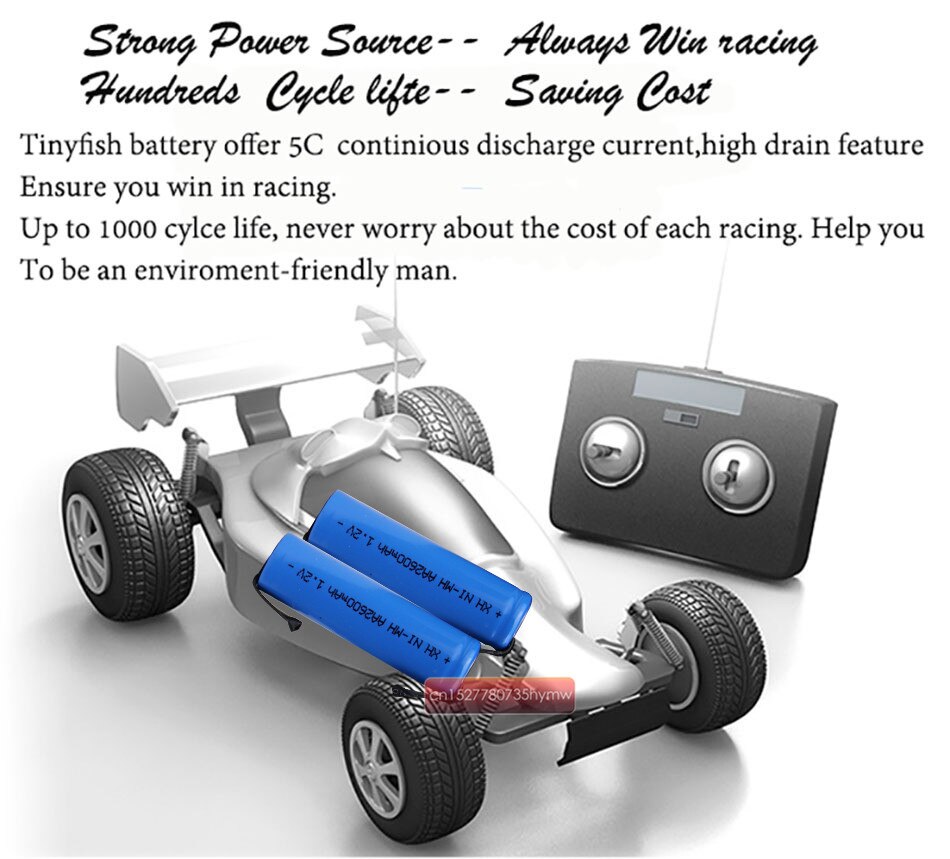 1.2V AA rechargeable battery 2600mah 2A ni-mh nimh cell blue shell with tabs pins Braun electric shaver toothbrush