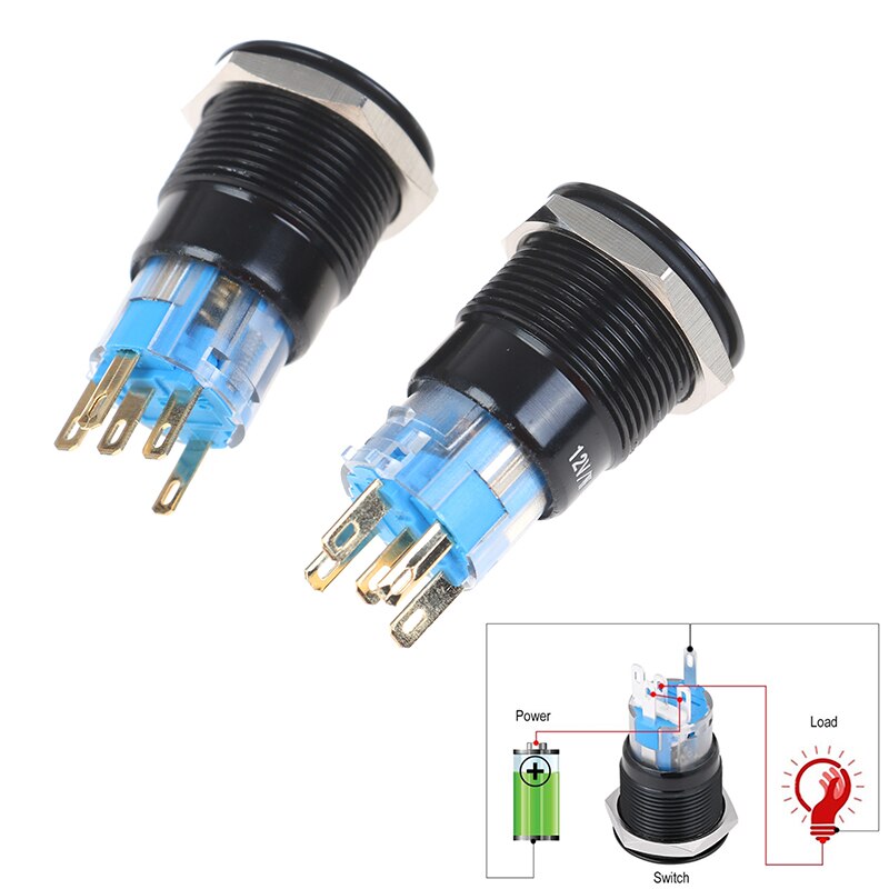 Car 2Pin Start Push Button 12V 29A Waterproof Start Stop