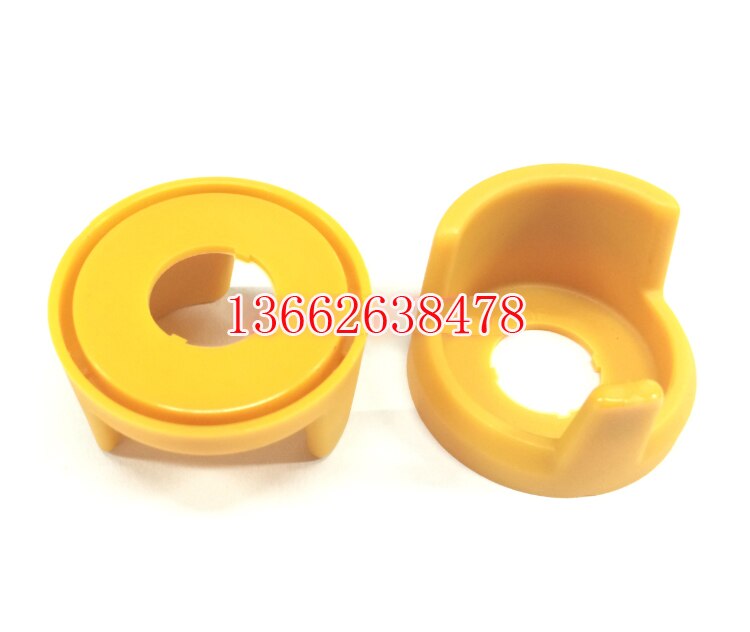 16MM Dia Yellow Plastic Two Feet Protective Cover for Big head,mushroom emergency stop switch,Push Switch Button ,K16-G6