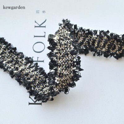Kewgarden 23mm burr vävda satinband handgjorda tejp diy bowknot hantverksmaterial material band 3 meter: Svart