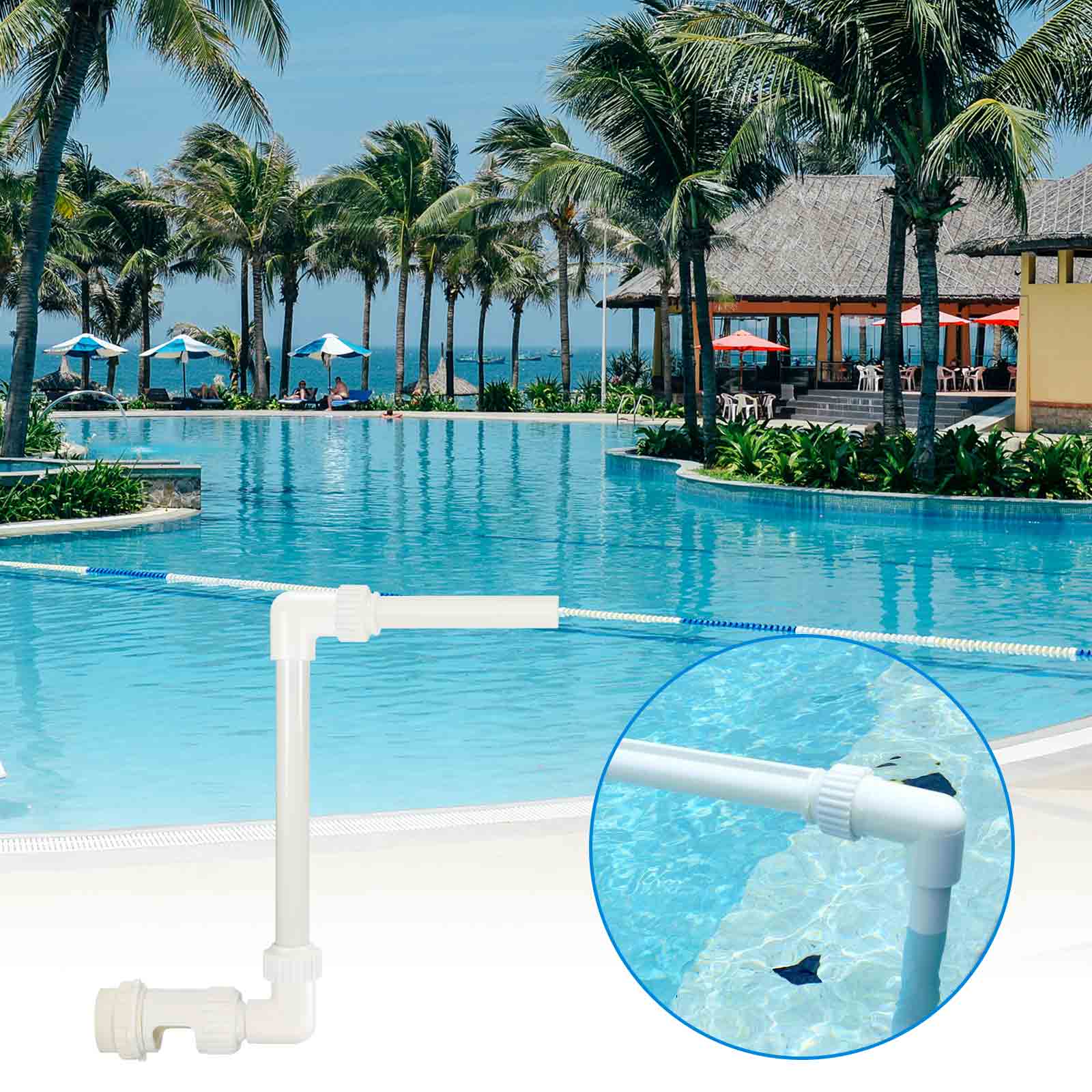 Jingyi Pool Fountain - Cornice Per Fontana Da Piscina E Spa, Gettito D'Acqua Decorativo Per Piscina, Leggero E Facile Da Installare