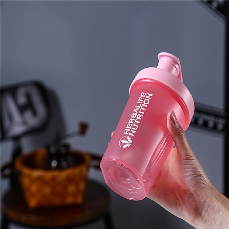 400ML sport secouer bouteille protéine de lactosérum mélange bouteille sport Fitness Fitness Portable en plein air en plastique boisson bouteille