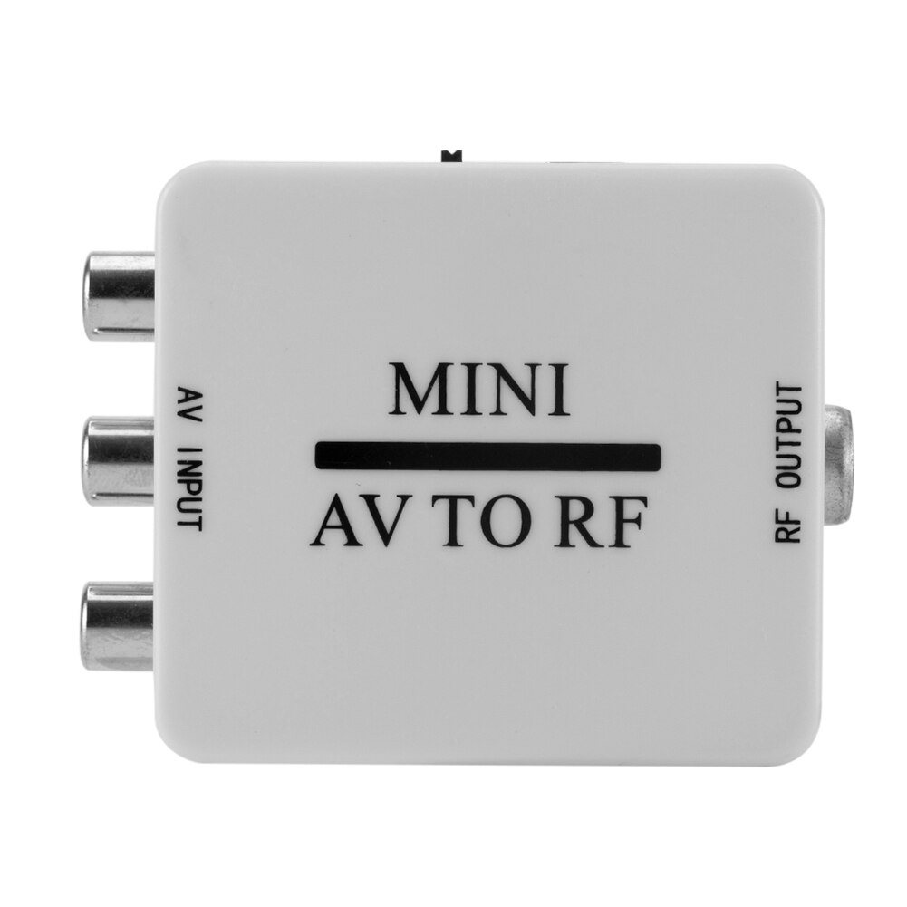 Multi-functional HD Video Adapter AV To RF Video Converter Durable Practical Classic Support RF 67.25/61.25MHz Amplifier