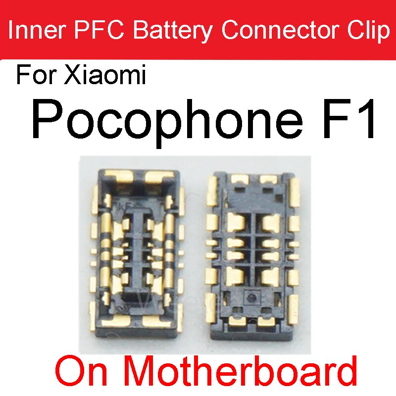 2Stck Batterie FPC Stecker Clip auf murmeln Bord Für Xiaomi Hinweis 2 3 mischen 2S 3 Max 2 3 Mi F1 A1 A2Lite Mainboard Ersatz Teile: Mi F1