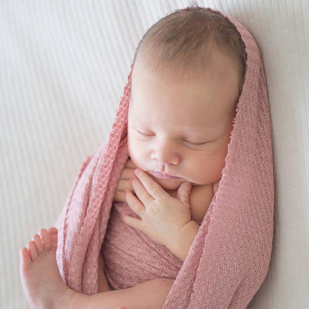 Newborn Baby Boy Girl Wrap Blankets Photography Prop Baby Photo Props Soft Polyester Fiber Handmade Breathable baby blanket