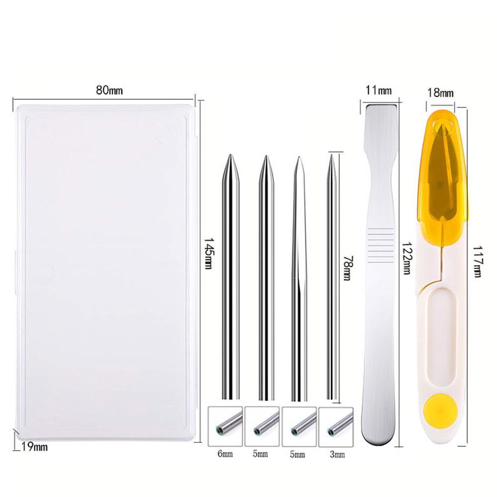 Stainless Steel Paracord Needle Paracord rope Stitching Set FID Lacing Stitching Needles Smoothing Tool for DIY Bracelets: Blue