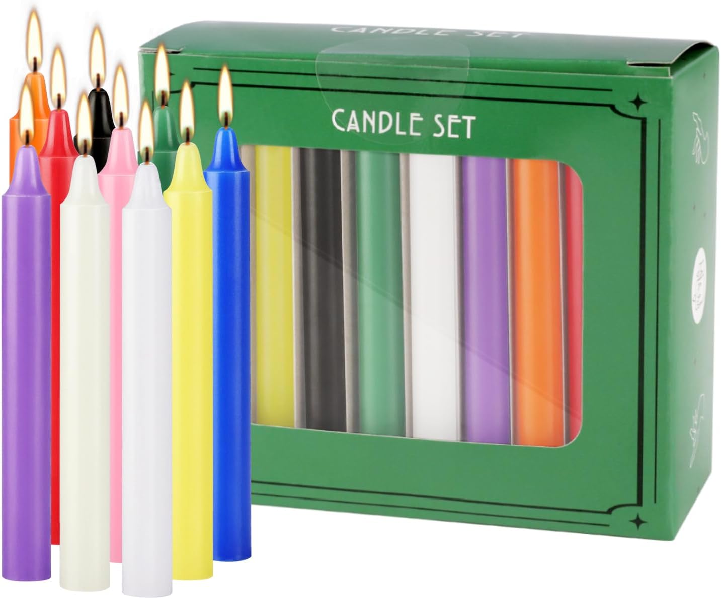 20 cieras pequeñas de colores, sin goteo, sin humo, velas perfumadas, tiradas a mano, de , adecuadas para todos los lugares y diversas vacaciones. Sólo utiliza velas cónicas hechas de cera de , así que la quema de la vela, veerá el mismo color de la vela. , Asegúrese de ser seguro sus líneas rectas y luz suave.