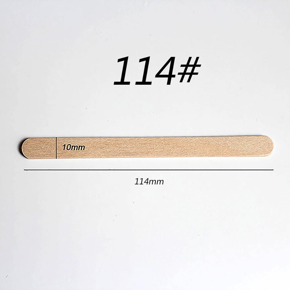 50Pcs Wooden Popsicle Stick Kids Hand Crafts Art Ice Cream Lolly Cake DIY Making Funny Tools: 114x10x2 mm