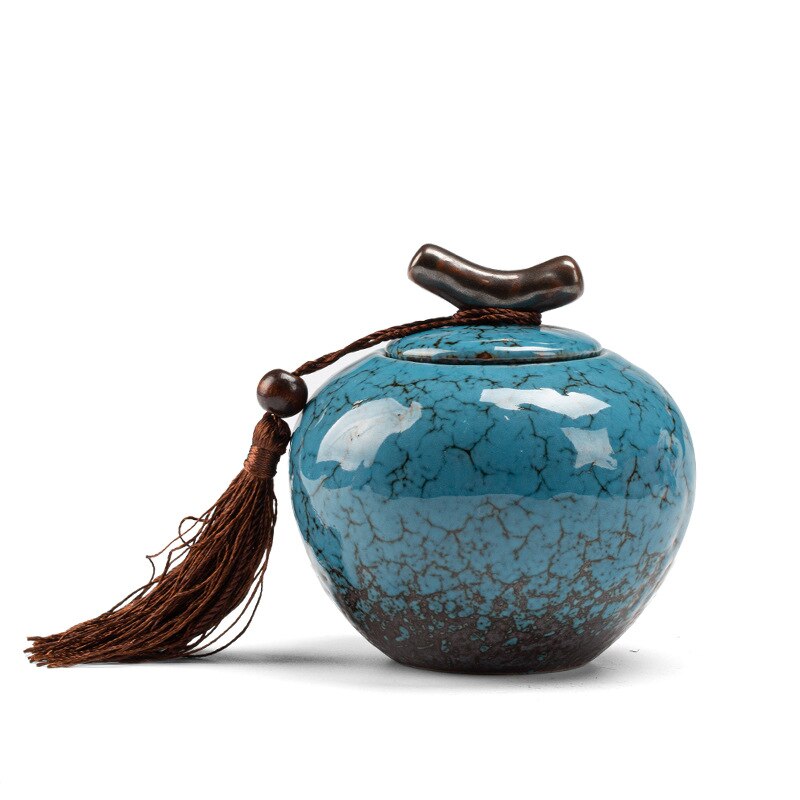 Cute mini ceramic tea pot kiln becomes small mini storage jar retro earthenware factory direct