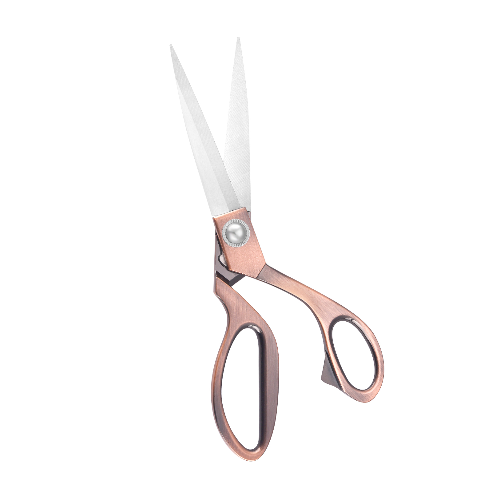 Tijeras de sastre profesionales, tijeras de costura Vintage, tijeras de sastre de acero inoxidable para tela, ropa, cortador de costura, herramienta de bricolaje: Naranja