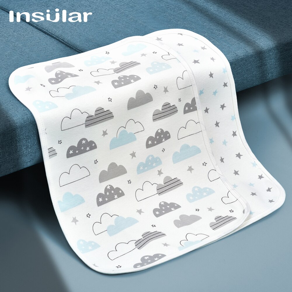30x45 bébé Diper matelas à langer Portable nourrissons -né pliable imperméable couche réutilisable coton tissu période menstruelle tampons