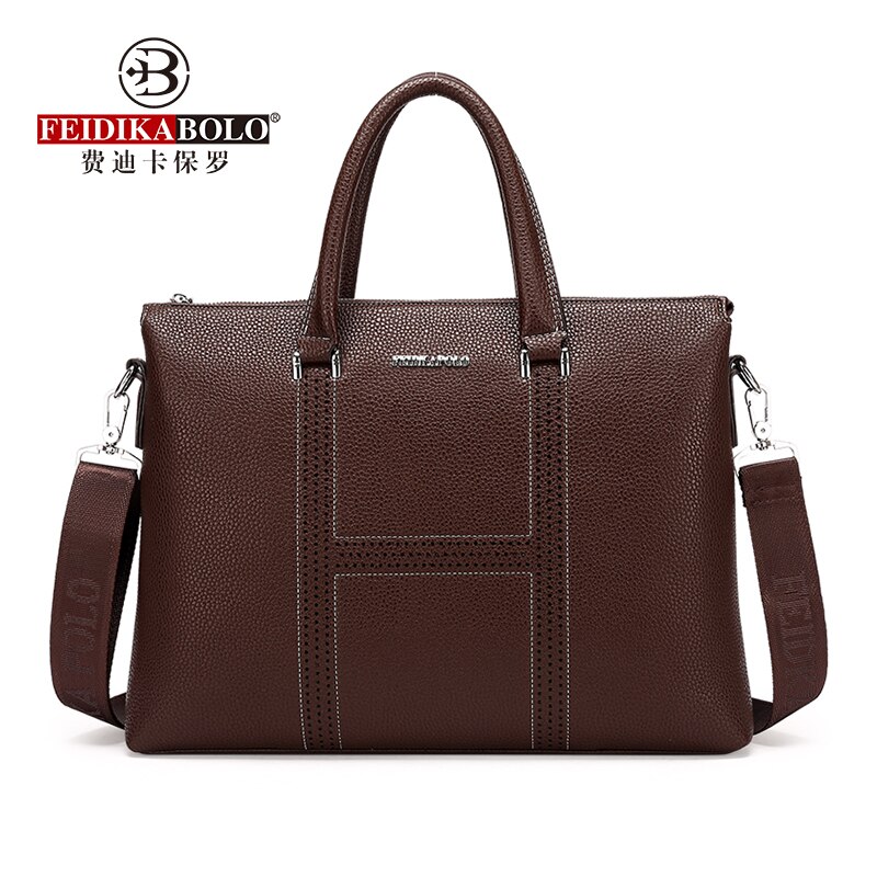 FEIDIKABOLO Simple homme sac à main en cuir souple hommes Messenger sacs sacoche pour ordinateur portable hommes mallette sac homme