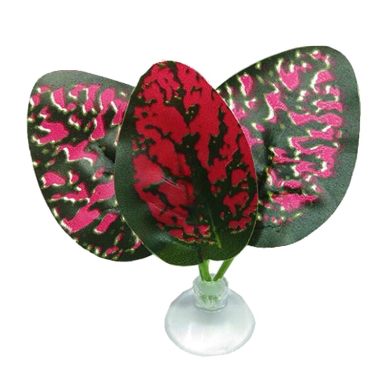 Betta Leaf Aquarium Supplies Fish Tank Pet Decoration Landscaping Simulation Leaf Betta Spawning Resting Leaf: red