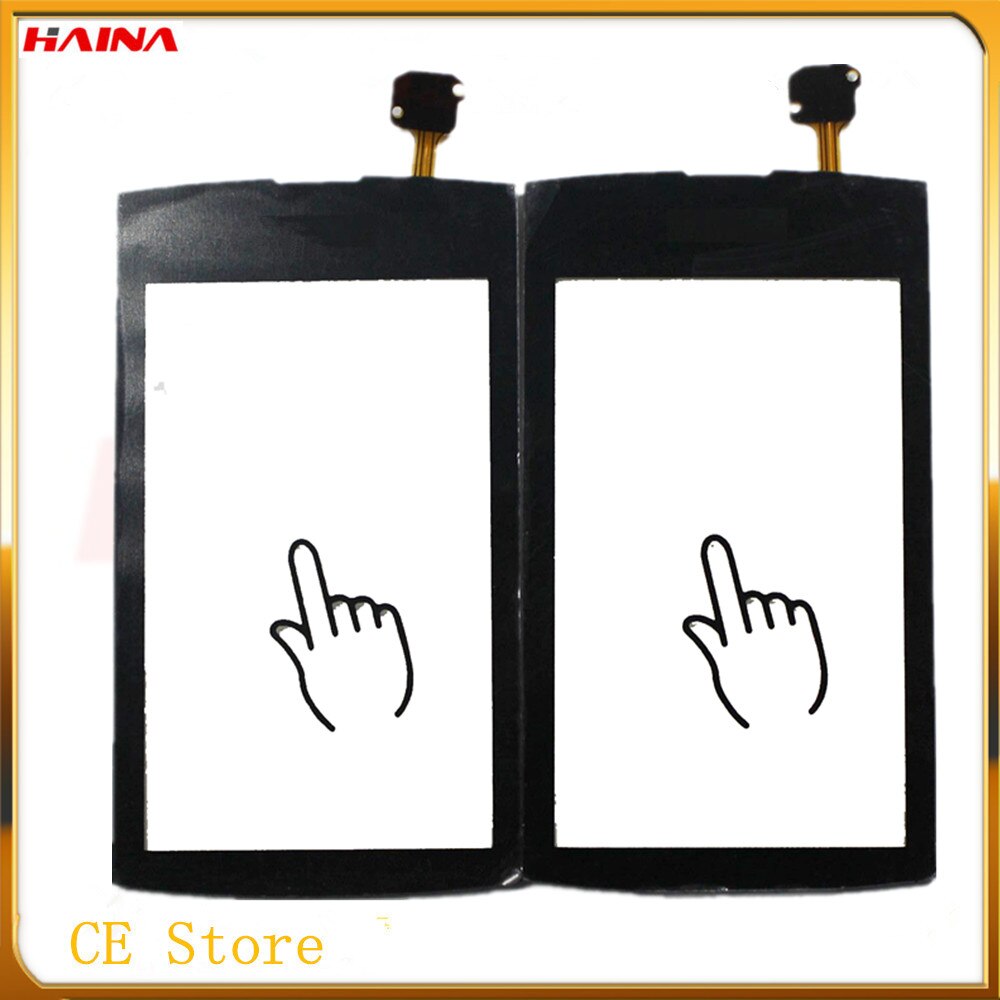 3.0 inch mobiele telefoon met touchscreen voor nokia asha 305 306 3050 touchscreen-digitizersensor, buitenste glazen lenspaneel, zwart + trackingcode