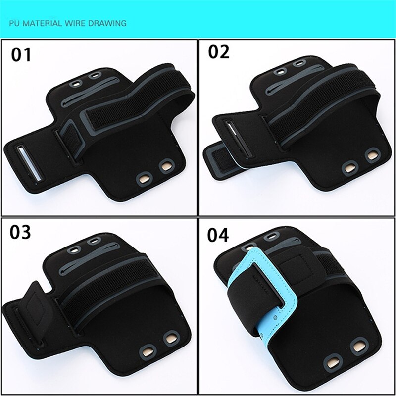 Waterproof 5.5" Gym Running Phone Bag Arm Band Case for iPhone 7 Outdoor Sports Phone Holder Armband Case for J4 J6