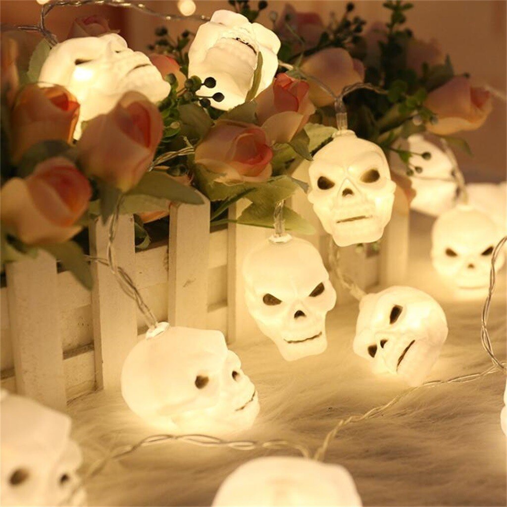 Halloween Skull Lights LED String Lights Halloween... – Grandado