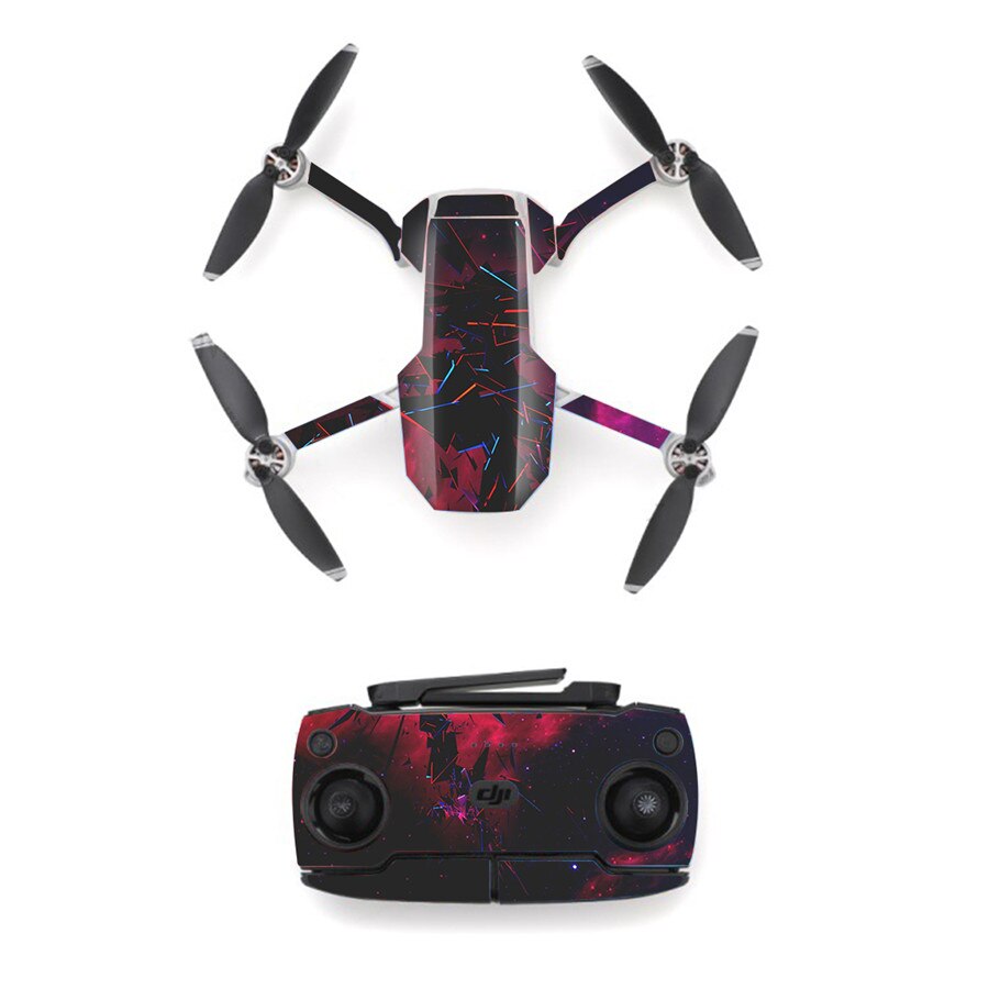 Pegatina de piel de estilo de línea hermosa para Mini Dron DJI Mavic y control remoto, calcomanía de vinilo, cubierta de piel, 13 estilos disponibles