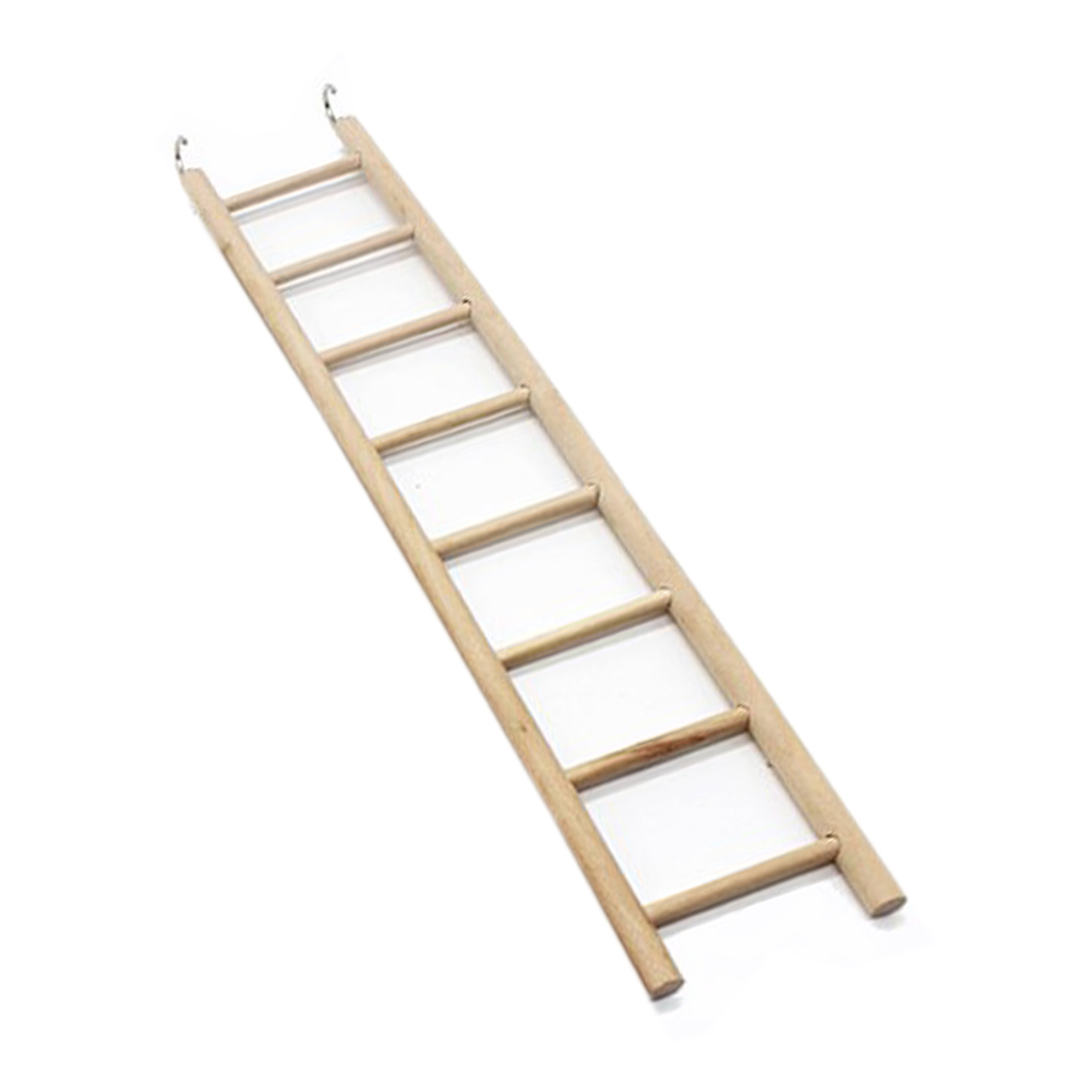 Oiseau en bois échelle à bascule perche escalade escaliers perruche Cage jouet fournitures pour animaux de compagnie (28 cm): 8 Ladders
