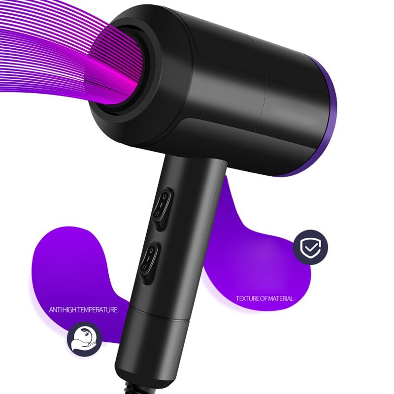 Secador de pelo de Salón 5 en 1, secador de pelo de gran potencia para reparación de cabello, secador de aire ionizado, soplador de temperatura constante Dc Motor Eu P