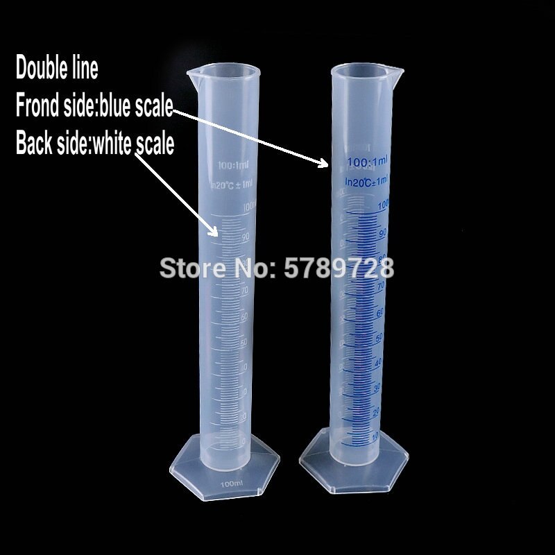 Plastic tape graduated measuring cylinder thickened transparent measuring cup 10/25/50/100/250/500/1000ml