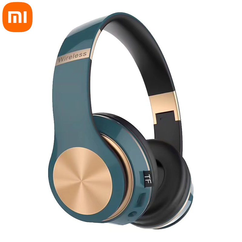 Xiaomi Gaming Hoofdtelefoon 5.0 Bluetooth T5 Muziek Opvouwbare Oortelefoon Bluetooth Draadloze Koptelefoon Voor Telefoon Bedrade Headset Gamer 2025: green