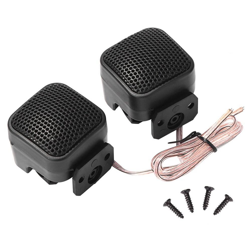 1 Pair Car Mini Square Tweeter 500W High Efficiency Modified Horn Audio Tweeter Head Speaker TP-004A for All Car Audio System