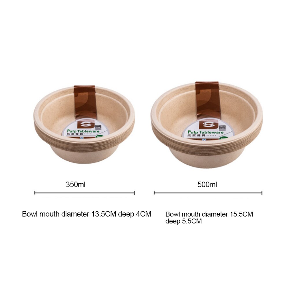 10 Stuks Wegwerp Fruit Cake Voedsel Papier Schotel Plaat Kom Barbecue Party Decoratie Benodigdheden Servies