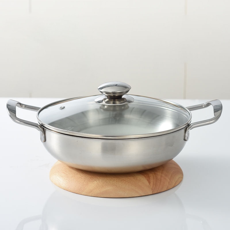 Suppegryde rustfrit stål gryde fortykningskraft gryde husholdning gryde gryde tør gryde gryde stegepande lille gryde mini nudel gryde køkken