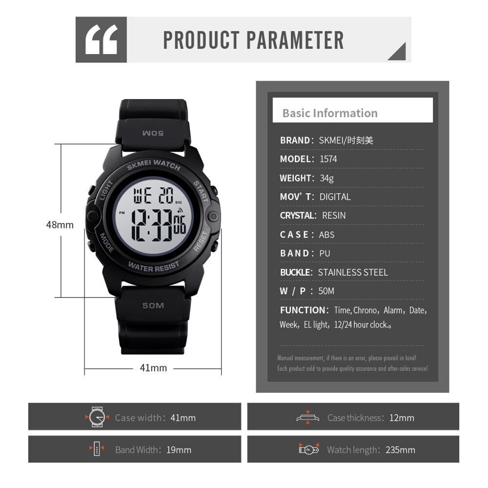 SKMEI Digitale Jungen freundlicher Uhren Zeit Chrono freundlicher Uhr Wasserdicht Camo Sport Stunde Uhr Junge Teenager Armbanduhren