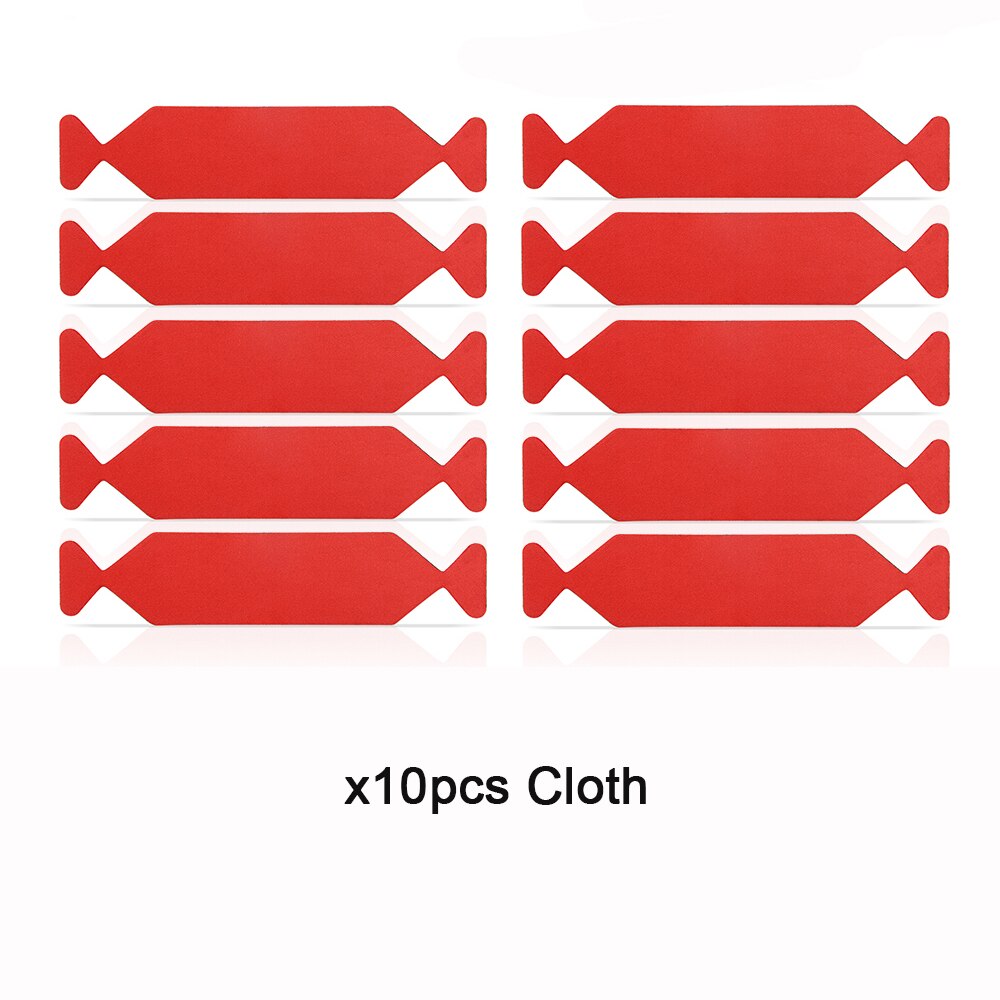 FOSHIO-ESPÁTULA de envoltura de vinilo para coche, tela de fieltro impermeable, protector de fibra de carbono, rascador de tinte de Ventanilla, 10/50/100 Uds.: 10pcs cloth